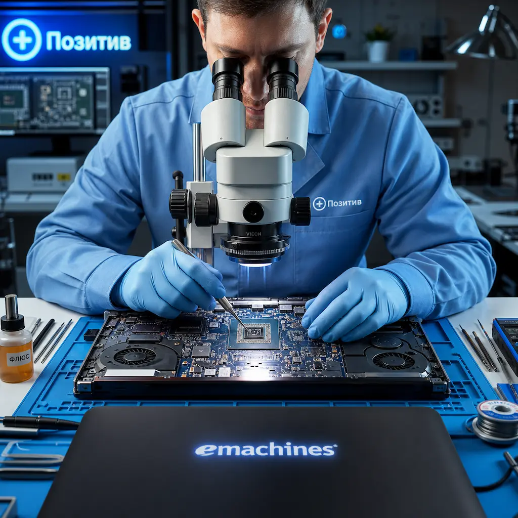 Замена видеокарты ноутбука Emachines в Оренбурге