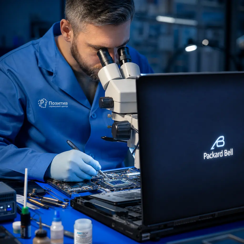 Замена видеокарты ноутбука Packard Bell в Оренбурге