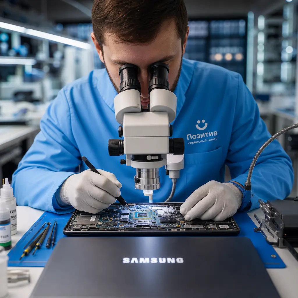 Замена видеокарты ноутбука Samsung в Оренбурге