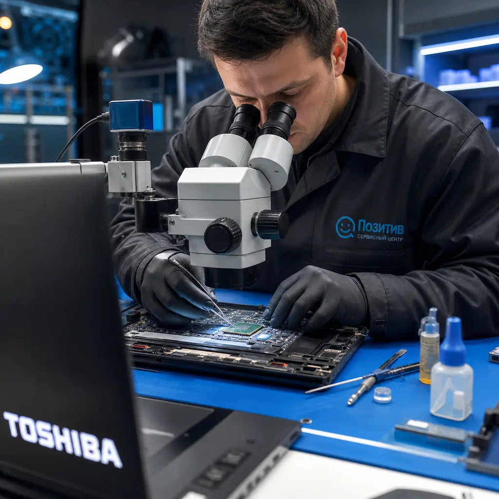 Замена видеокарты ноутбука Toshiba в Оренбурге