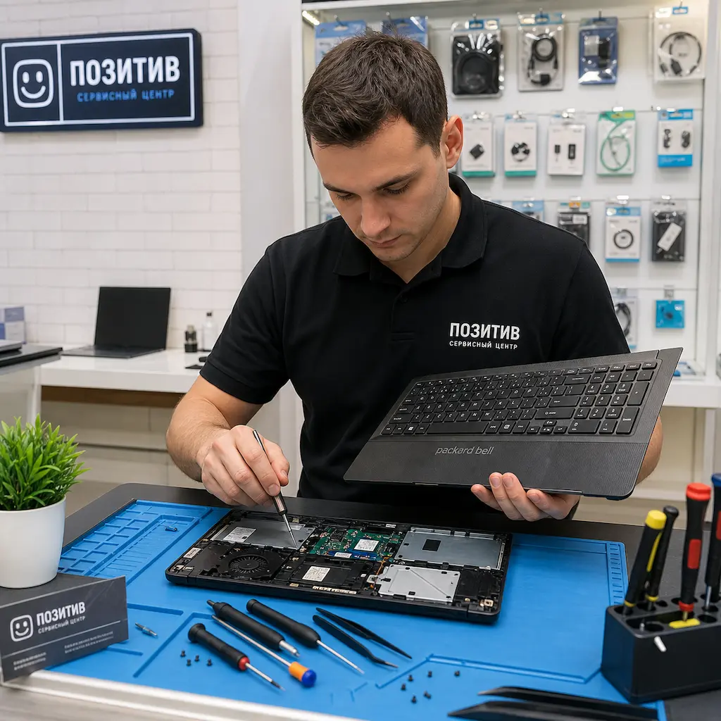 заменить клавиатуру на ноутбуке Packard Bell в Оренбурге