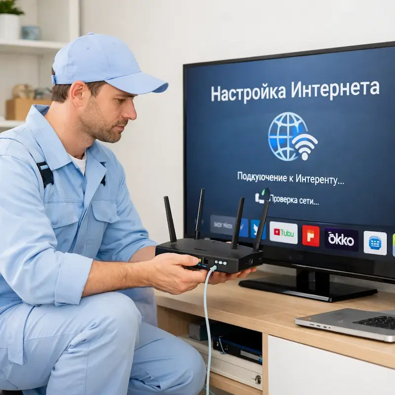Настройка интернета на телевизоре в Оренбурге