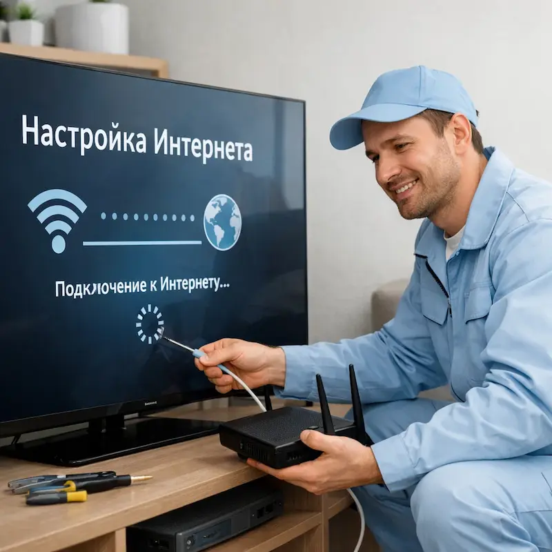 Настройка интернета на ТВ в Оренбурге