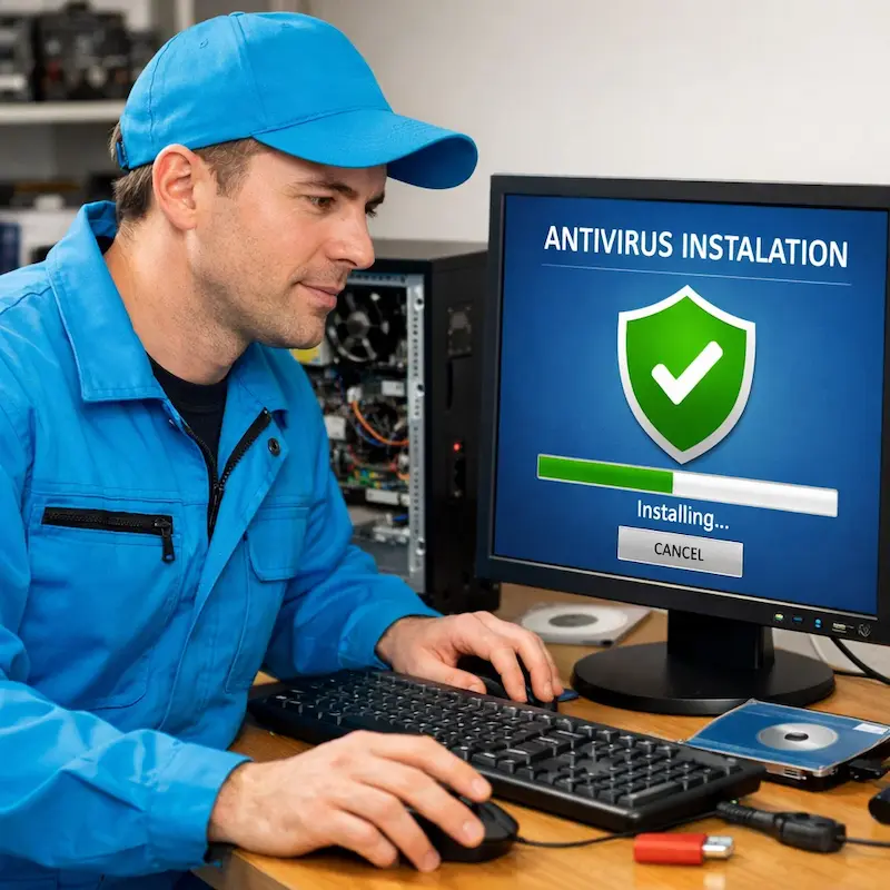 Установка антивируса на ноутбук в Оренбурге